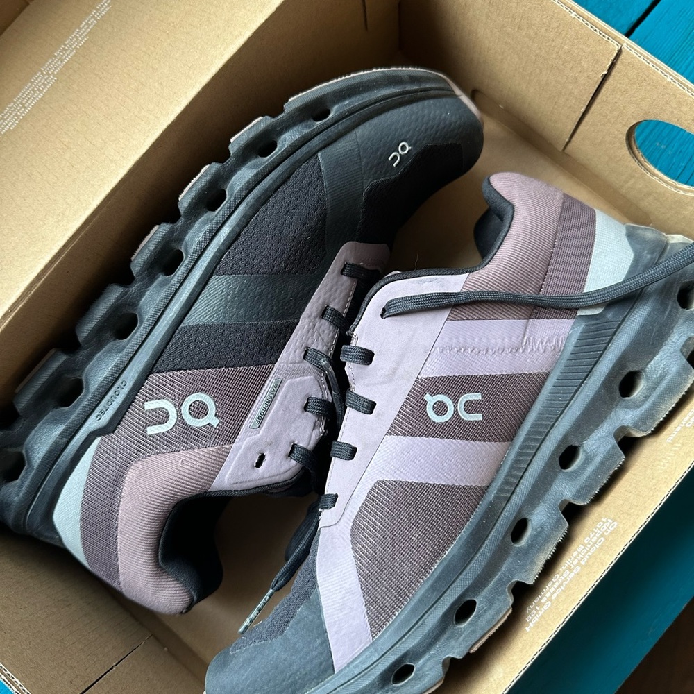 On Running Women’s  Black and Purple Athletic Shoes